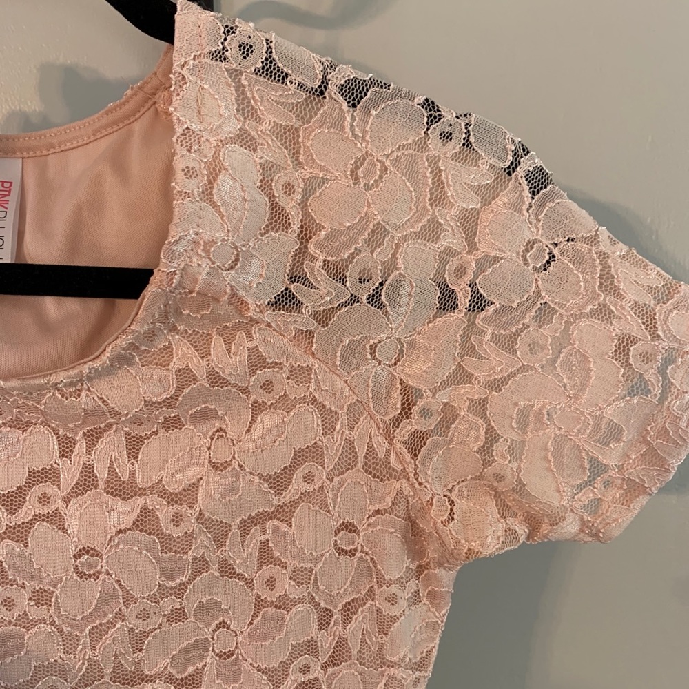 🌸🤰🏻PinkBlush Maternity Lace Tunic - Picture 6 of 7